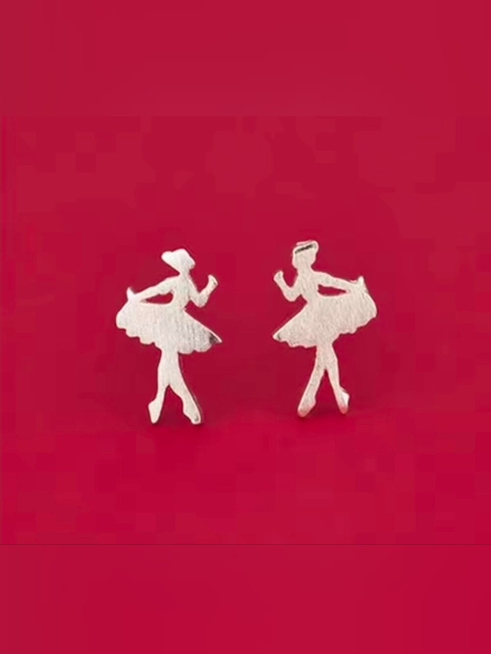 $8 Each Or Bundle 5/$20 Sterling Silver Ballerina Stud Earrings